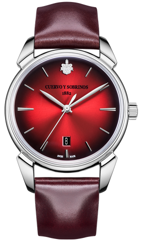 Cuervo y Sobrinos Watch Historiador Asturias Red 3195.1ASR