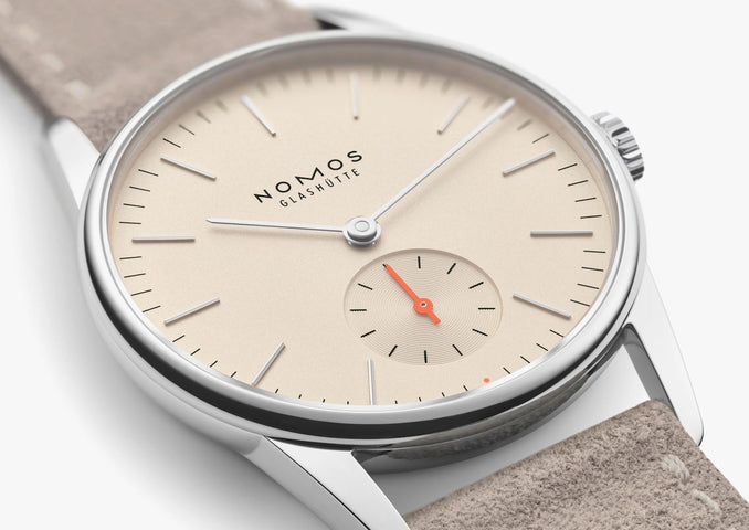 Nomos Glashutte Orion 33 Champagne Sapphire Crystal