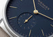 Nomos Glashutte Orion 33 Midnight Blue Steel Back Watch