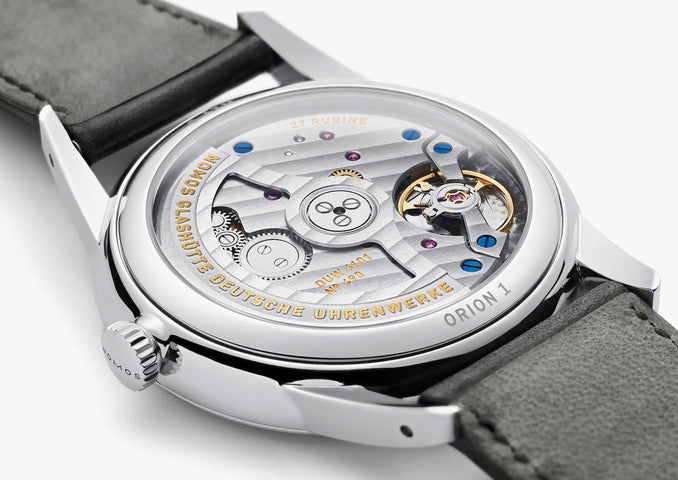 Nomos Glashutte Orion Neomatik 41 Date Sapphire Crystal