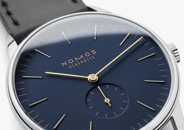 Nomos Glashutte Orion 38 Midnight Blue Sapphire Crystal