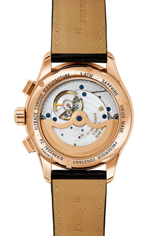 Frederique Constant Watch Flyback Chrono Gold