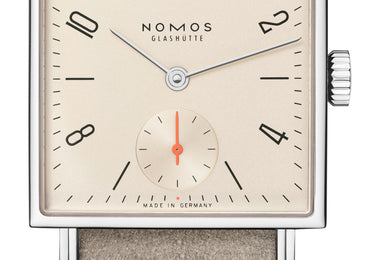 Nomos Glashutte Tetra 27 Champagne Steel Back Watch