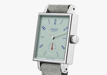 Nomos Glashutte Tetra Matcha Steel Back Watch