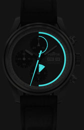 Fortis Stratoliner Cosmic Grey Aviator Strap Watch