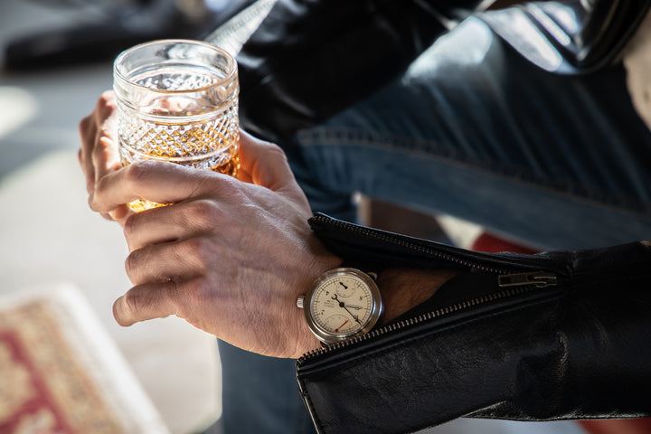 Allemano Watch Man Antique White Brushed Case