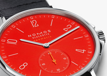 Nomos Glashutte Ahoi Neomatik Signalrot Sapphire Crystal Watch