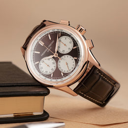 Frederique Constant Watch Flyback Chrono Gold