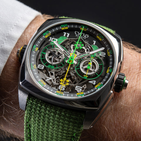Cyrus Watch Klepcys DICE Lime Titanium Limited Edition