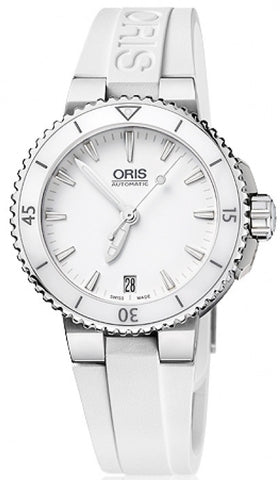 Oris Watch Aquis Date Lady Rubber 01 733 7652 4156-07 4 18 31