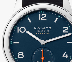 Nomos Glashutte Watch Club Neomatik Atlantik Sapphire Crystal