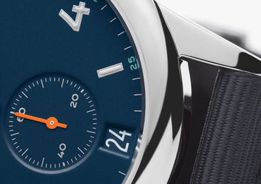 Nomos Glashutte Club Automat Datum Atlantik Sapphire Crystal Watch