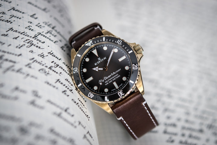 Edox Watch Skydiver Military Limited Edition