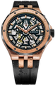 Edox Delfin Mecano 3 Hands Skeleton Watch