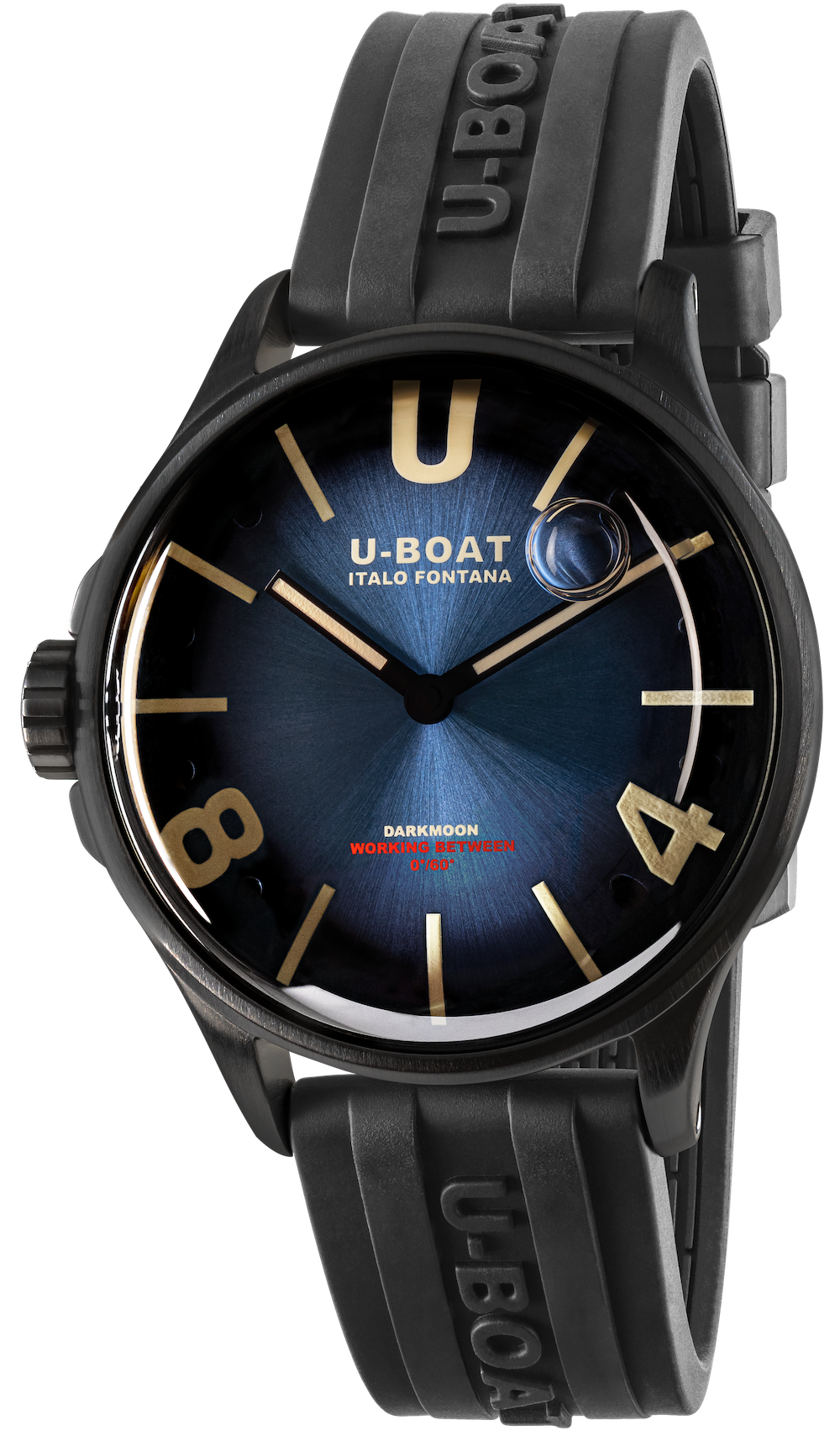 UBoat Darkmoon 40mm Blue PVD Soleil 9020/B Watch Jura Watches