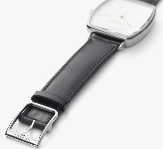 Nomos Glashutte Lux Hell White Gold Sapphire Crystal Watch