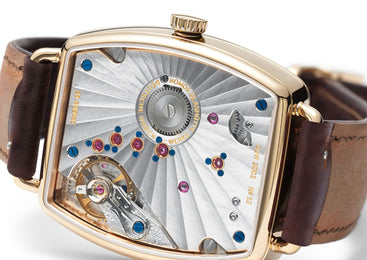 Nomos Glashutte Lux Ermine Sapphire Crystal Watch