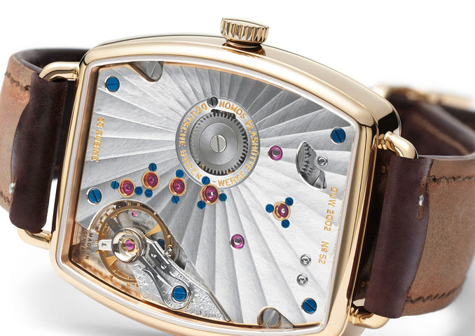 Nomos Glashutte Lux Ermine Sapphire Crystal Watch