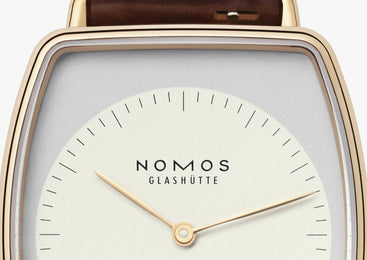 Nomos Glashutte Lux Ermine Sapphire Crystal Watch