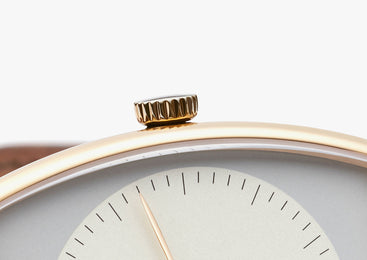 Nomos Glashutte Lux Ermine Sapphire Crystal Watch