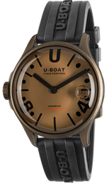 U-Boat Watch Darkmoon 40 Brown Black Curve Vintage 9547