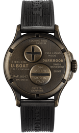 U-Boat Darkmoon 40 Brown Black Curve Vintage Watch D