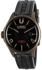 U-Boat Watch Darkmoon 44 Brown Black Curve Vintage 9548