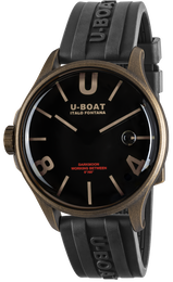 U-Boat Watch Darkmoon 44 Brown Black Curve Vintage 9548