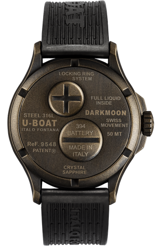 U-Boat Watch Darkmoon 44 Brown Black Curve Vintage