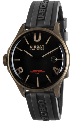 U-Boat Watch Darkmoon 40 Black Brown Curve Vintage 9549