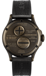 U-Boat Darkmoon 40 Black Brown Curve Vintage Watch