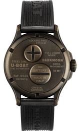 U-Boat Watch Darkmoon 40 Black Brown Curve Vintage