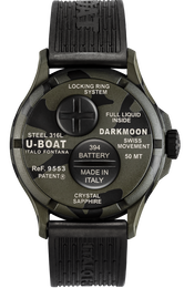 U-Boat Darkmoon 44 Camouflage Black Curve Grey Watch D