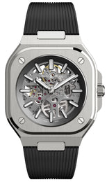 Bell & Ross Watch BR 05 Auto Skeleton Grey Steel Rubber Limited Edition