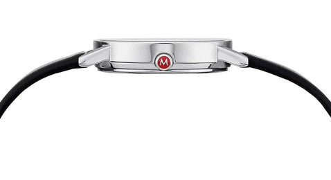 Mondaine Classic Vegan Grape Leather Watch