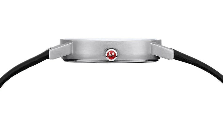 Mondaine Classic Vegan Grape Leather Watch