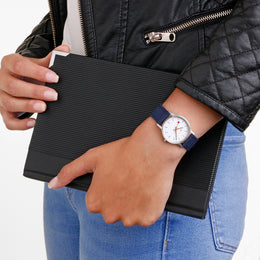 Mondaine Classic Deep Ocean Blue Textile