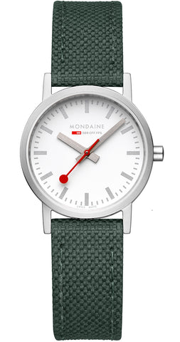 Mondaine Classic Park Green Textile Watch