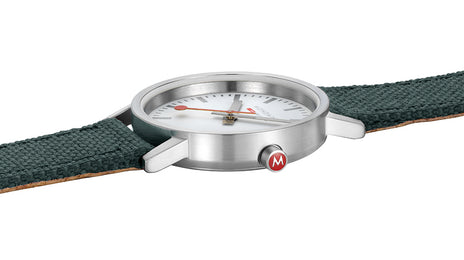 Mondaine Classic Park Green Textile Watch