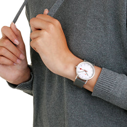 Mondaine Classic Park Green Textile Watch