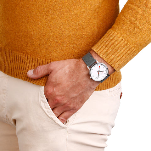 Mondaine Classic Park Green Textile Watch