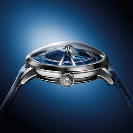 Arnold & Son Watch Globetrotter Steel Blue Limited Edition