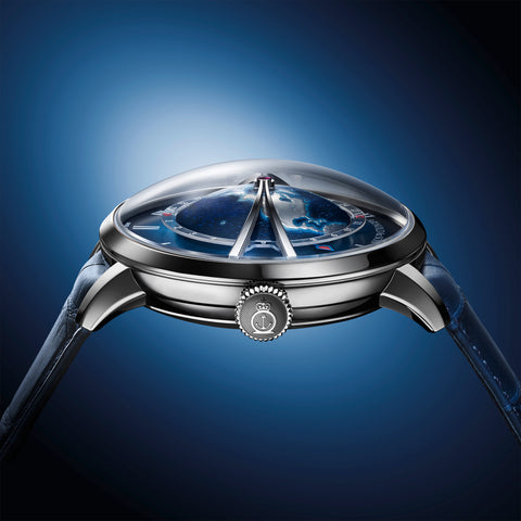 Arnold & Son Watch Globetrotter Steel Blue Limited Edition