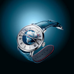Arnold & Son Globetrotter Steel Opaline Limited Edition Watch