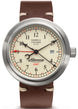 Allemano Watch GMT Antique White Brushed Case GMT-A1919-SP-P-W-M