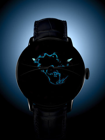 Arnold & Son Watch Globetrotter Steel Blue Limited Edition