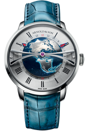 Arnold & Son Watch Globetrotter Steel Opaline Limited Edition 1WTAS.S02C.C155S
