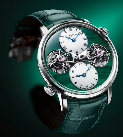 Arnold & Son Watch Double Tourbillon White Gold Malachite Limited Edition