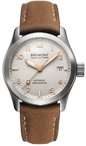 Bremont Watch Solo 37mm Rose Dial Numerals SOLO-37/SI-RG/R