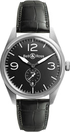 Bell & Ross Watch Vintage BR 123 Black BRV123-BL-ST/SCA CROC STRAP